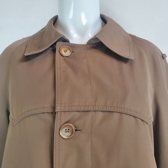 Men's Vintage 70's London Fog Brown Short Coat - Picture 4 of 8